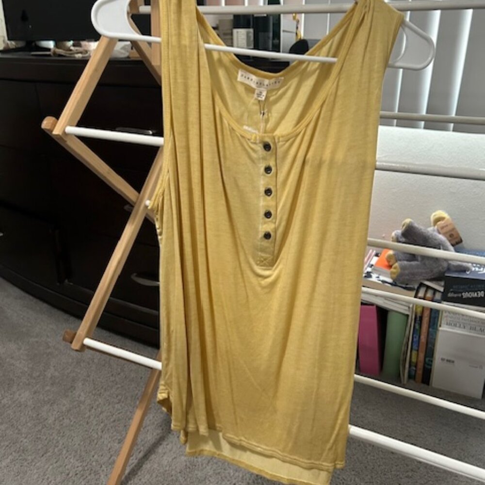 Jane + Delancey Women's Yellow Tank Top - NWT